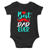 Load image into Gallery viewer, Best Dad Ever Fathers Day Rompers for Baby Boy- KidsFashionVilla