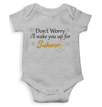 Load image into Gallery viewer, Don't Worry I'll Wake You Up For Suhoor Eid Rompers for Baby Girl- KidsFashionVilla