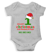 Load image into Gallery viewer, Customized Name 1st Christmas With Mumma & Papa Rompers for Baby Boy- KidsFashionVilla
