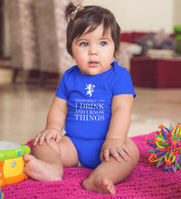 Load image into Gallery viewer, GOT Game of Thrones I Drink And Know Things Rompers for Baby Girl- KidsFashionVilla