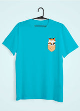 Load image into Gallery viewer, Fox Side Pocket Design Mens Half Sleeves T-shirt- KidsFashionVilla