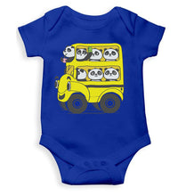 Load image into Gallery viewer, Panda Yellow Bus Cartoon Rompers for Baby Boy- KidsFashionVilla