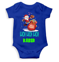 Load image into Gallery viewer, Customized Name Ho! Ho! Ho! Christmas Rompers for Baby Boy- KidsFashionVilla