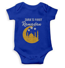 Load image into Gallery viewer, First Ramadan Custom Name Eid Rompers for Baby Girl- KidsFashionVilla