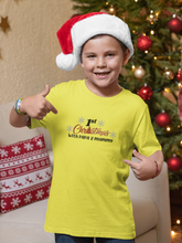 Load image into Gallery viewer, First Christmas With Mummy Papa Half Sleeves T-Shirt for Boy-KidsFashionVilla