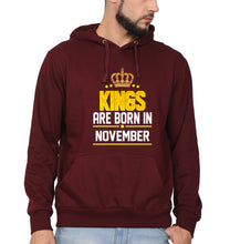 Load image into Gallery viewer, Kings Are Born In November Men Hoodies-KidsFashionVilla