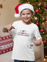 Load image into Gallery viewer, First Christmas With Mummy Papa Half Sleeves T-Shirt for Boy-KidsFashionVilla