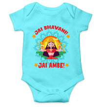 Load image into Gallery viewer, Jai Bhavani Jai Ambe Navratri Rompers for Baby Girl- KidsFashionVilla