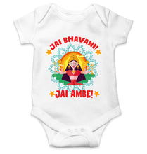 Load image into Gallery viewer, Jai Bhavani Jai Ambe Navratri Rompers for Baby Girl- KidsFashionVilla