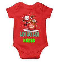Load image into Gallery viewer, Customized Name Ho! Ho! Ho! Christmas Rompers for Baby Boy- KidsFashionVilla