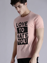 Load image into Gallery viewer, Love to hate you Round Neck Mens Half Sleeves T-shirt- KidsFashionVilla