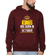 Load image into Gallery viewer, Kings Are Born In October Men Hoodies-KidsFashionVilla