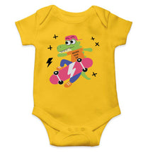 Load image into Gallery viewer, Skateboard Crocodile Cartoon Rompers for Baby Boy- KidsFashionVilla