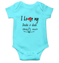 Load image into Gallery viewer, I Love Dada Dadi Rompers for Baby Girl- KidsFashionVilla