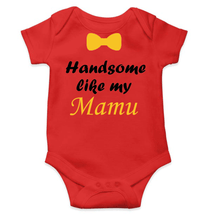 Load image into Gallery viewer, Handsome Like My Mamu Rompers for Baby Boy - KidsFashionVilla