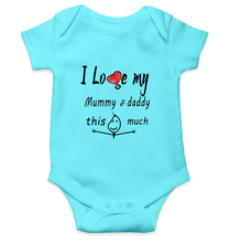 Load image into Gallery viewer, I Love My Mummy Daddy Rompers for Baby Girl- KidsFashionVilla