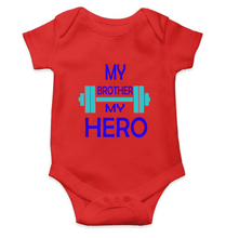 Load image into Gallery viewer, My Brother My Hero Rompers for Baby Boy- KidsFashionVilla