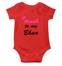 Load image into Gallery viewer, Muah To My Bhua Rompers for Baby Boy- KidsFashionVilla