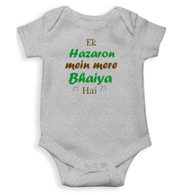 Load image into Gallery viewer, Ek Hazaro Mein Mere Bhaiya Rompers for Baby Girl- KidsFashionVilla