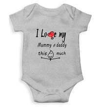 Load image into Gallery viewer, I Love My Mummy Daddy Rompers for Baby Boy- KidsFashionVilla