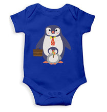 Load image into Gallery viewer, Papa And Baby Penguin Cartoon Rompers for Baby Boy- KidsFashionVilla
