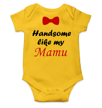 Load image into Gallery viewer, Handsome Like My Mamu Rompers for Baby Boy- KidsFashionVilla