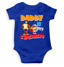 Load image into Gallery viewer, Superhero Dad Cartoon Rompers for Baby Boy- KidsFashionVilla