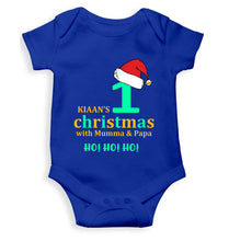 Load image into Gallery viewer, Customized Name 1st Christmas With Mumma & Papa Rompers for Baby Boy- KidsFashionVilla