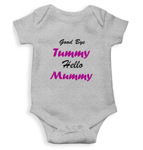 Load image into Gallery viewer, Good Bye Tummy Hello Mummy Rompers for Baby Girl - KidsFashionVilla