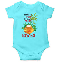 Load image into Gallery viewer, Custom Name Time For Pongal Makar Sankranti Rompers for Baby Boy- KidsFashionVilla