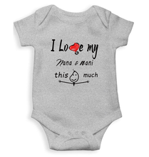 Load image into Gallery viewer, I Love My Nana Nani Rompers for Baby Boy- KidsFashionVilla