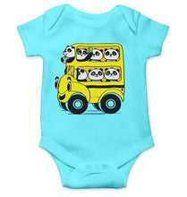 Load image into Gallery viewer, Panda Yellow Bus Cartoon Rompers for Baby Boy- KidsFashionVilla