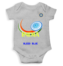 Load image into Gallery viewer, India Bleed Blue World Cup Cricket Rompers for Baby Boy- KidsFashionVilla