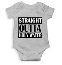 Load image into Gallery viewer, Holy Water Baptism Christening Day Rompers for Baby Boy- KidsFashionVilla