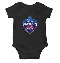 Load image into Gallery viewer, Delhi Capitals Black Rompers for Baby Boy - KidsFashionVilla