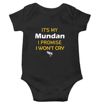 Load image into Gallery viewer, Munndan Time Black Rompers for Baby Boy - KidsFashionVilla