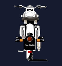 Load image into Gallery viewer, FunkyTradition Bullet With Your Number Plate Navy Blue Hoodies