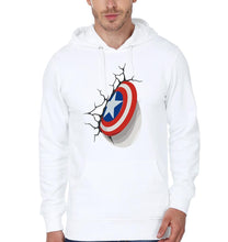 Load image into Gallery viewer, FunkyTradition Captain America Shield White Hoodies
