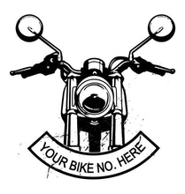 Load image into Gallery viewer, FunkyTradition Your Bike Number Here White Hoodies