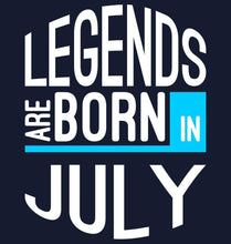Load image into Gallery viewer, FunkyTradition Legends Are Born July Navy Blue Hoodies