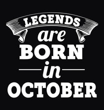 Load image into Gallery viewer, FunkyTradition Legends Are Born In October Black Hoodies