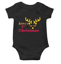 Load image into Gallery viewer, Customized Name First Christmas Rompers for Baby Girl- KidsFashionVilla