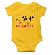 Load image into Gallery viewer, Customized Name First Christmas Rompers for Baby Girl- KidsFashionVilla