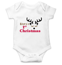 Load image into Gallery viewer, Customized Name First Christmas Rompers for Baby Girl- KidsFashionVilla
