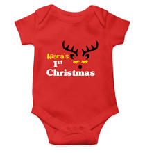 Load image into Gallery viewer, Customized Name First Christmas Rompers for Baby Girl- KidsFashionVilla