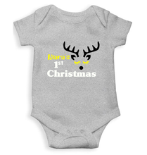 Load image into Gallery viewer, Customized Name First Christmas Rompers for Baby Girl- KidsFashionVilla