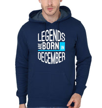 Load image into Gallery viewer, FunkyTradition Legends Are Born In December Navy Blue Hoodies