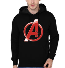 Load image into Gallery viewer, FunkyTradition Avengers A Symbol Black Hoodies
