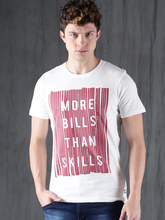 Load image into Gallery viewer, More Bills Than Skills Round Neck Mens Half Sleeves T-shirt- KidsFashionVilla