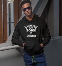 Load image into Gallery viewer, Legends are Born in January Men Hoodies-KidsFashionVilla